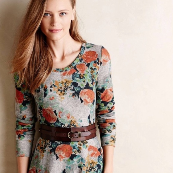 Anthropologie Saturday Sunday Terry Floral Dress - Picture 3 of 8